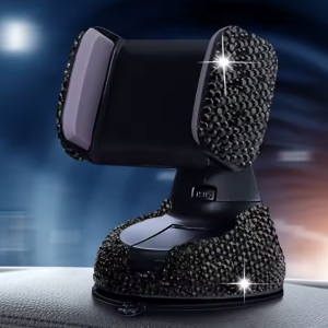 Lilanglam Crystal Rhinestones 360 Degree Car Phone Holder for Car Dashboard Auto Windows and Air Vent Universal Car Mobile Phone Holder