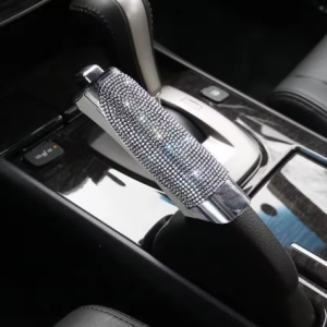 Lilanglam Crystal Car Handbrake Covers Universal Anti-slip Auto Gear Shift Collars Car Bling Interior Accessories